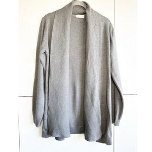 Altar’d State Shawl Front Long Line Cardigan Size L/XL Taupe Gray